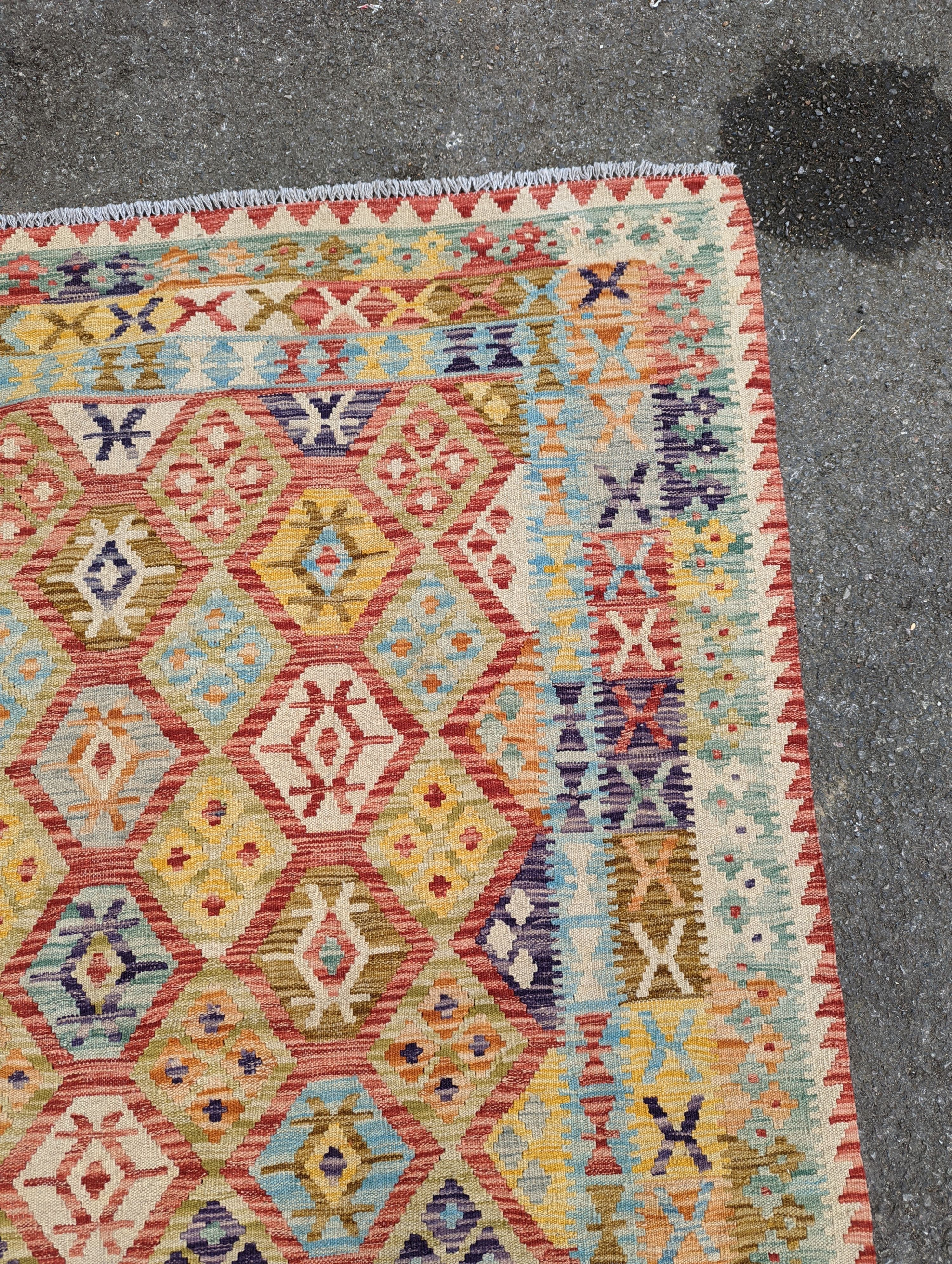 An Anatolian design Kilim carpet, approx. 200 x 160cm